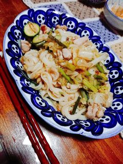ネギ塩ダレの焼きうどん★-レシピのメイン写真