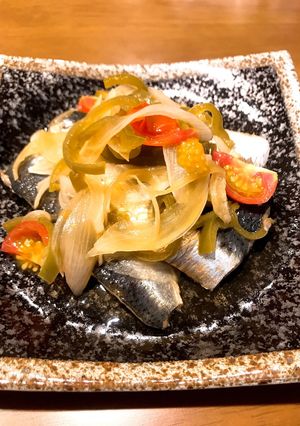 電子レンジでイワシの南蛮漬け-レシピのメイン写真