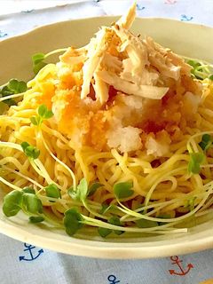 鶏ハムのさっぱりおろし冷やし中華-レシピのメイン写真