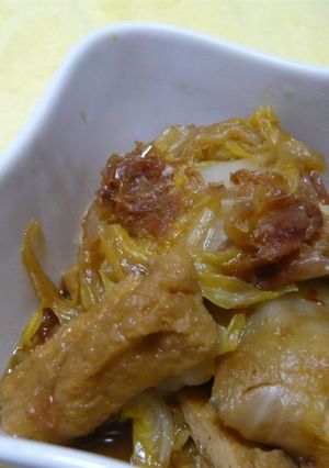 白菜と揚げのおかか煮浸し-レシピのメイン写真