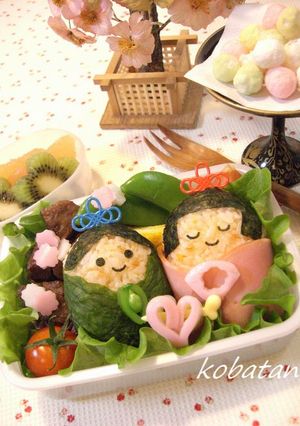 ひな祭りのお弁当（キャラ弁）-レシピのメイン写真