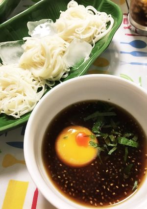 アレンジ素麺つゆ★スタミナとろろ-レシピのメイン写真