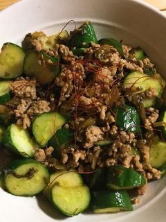 ⁑キュウリと高菜の炒め物⁑-レシピのメイン写真