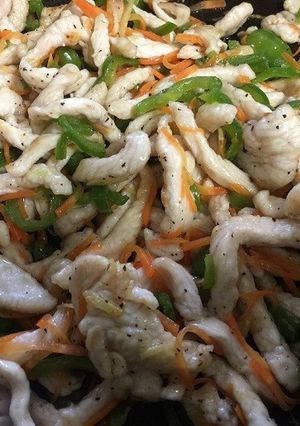 鶏むね肉のさっぱり青椒肉絲風-レシピのメイン写真