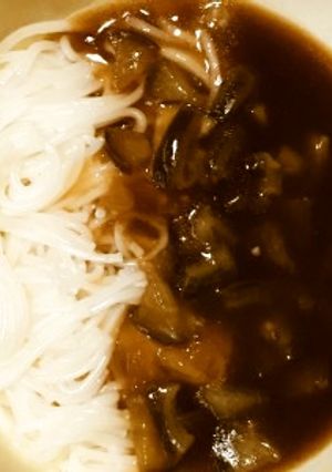母親の介護食に茄子ビーフシチューにゅう麺-レシピのメイン写真