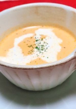 赤パプリカの冷製ポタージュスープ-レシピのメイン写真