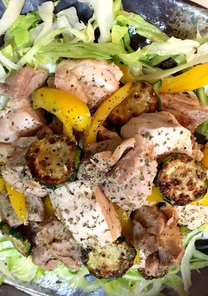 鶏肉と夏野菜のレモンソテー-レシピのメイン写真