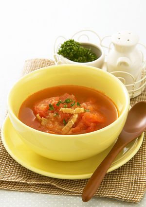 フレッシュトマトを使う「トマトのスープ」-レシピのメイン写真