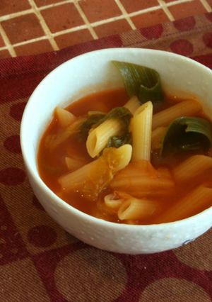 レンズ豆とたっぷり野菜のパスタスープ❤-レシピのメイン写真