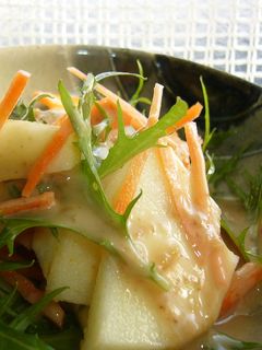 水菜とりんごのサラダ♪DX-レシピのメイン写真