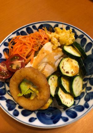 作り置きのおかずで、簡単ベジボウルランチ-レシピのメイン写真