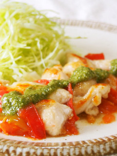 むね肉のイタリアンステーキ♪色鮮やか♪-レシピのメイン写真