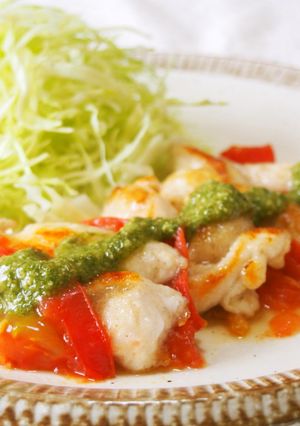 むね肉のイタリアンステーキ♪色鮮やか♪-レシピのメイン写真