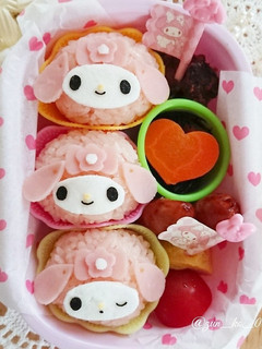 キャラ弁☆真ん丸おにぎりのマイメロちゃん-レシピのメイン写真