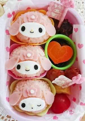キャラ弁☆真ん丸おにぎりのマイメロちゃん-レシピのメイン写真