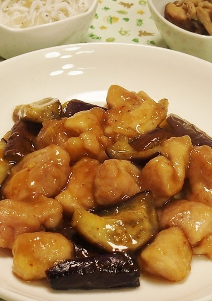 鶏肉となすの甘酢炒め-レシピのメイン写真