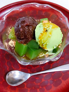 抹茶寒天あんみつ-レシピのメイン写真