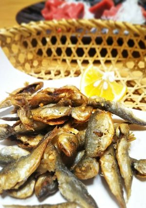 まるごとカリカリ☆アジの唐揚げ-レシピのメイン写真
