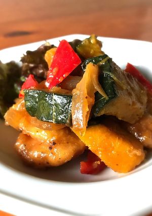 鶏胸肉とかぼちゃの南蛮漬け-レシピのメイン写真