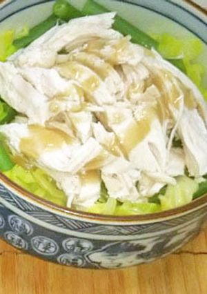 レンジで簡単！鶏むね肉で、やわらか棒棒鶏-レシピのメイン写真