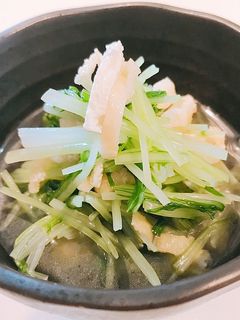 水菜とお揚げの京風煮浸し-レシピのメイン写真