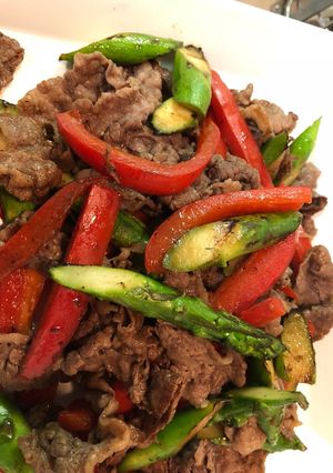 味付け簡単！牛肉とアスパラ炒め-レシピのメイン写真