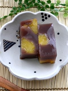 桃缶で簡単水ようかん♪-レシピのメイン写真