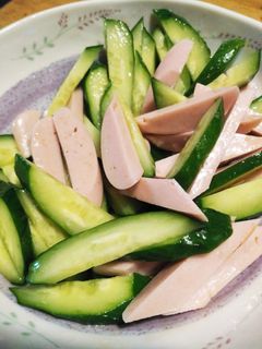 魚肉ソーセージと胡瓜の簡単おつまみ♪-レシピのメイン写真