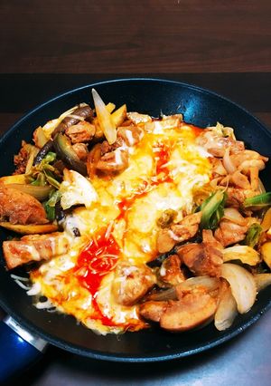 プルダックポックンミョンチーズタッカルビ-レシピのメイン写真