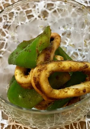 イカと夏野菜 スパイスカレー 炒め-レシピのメイン写真