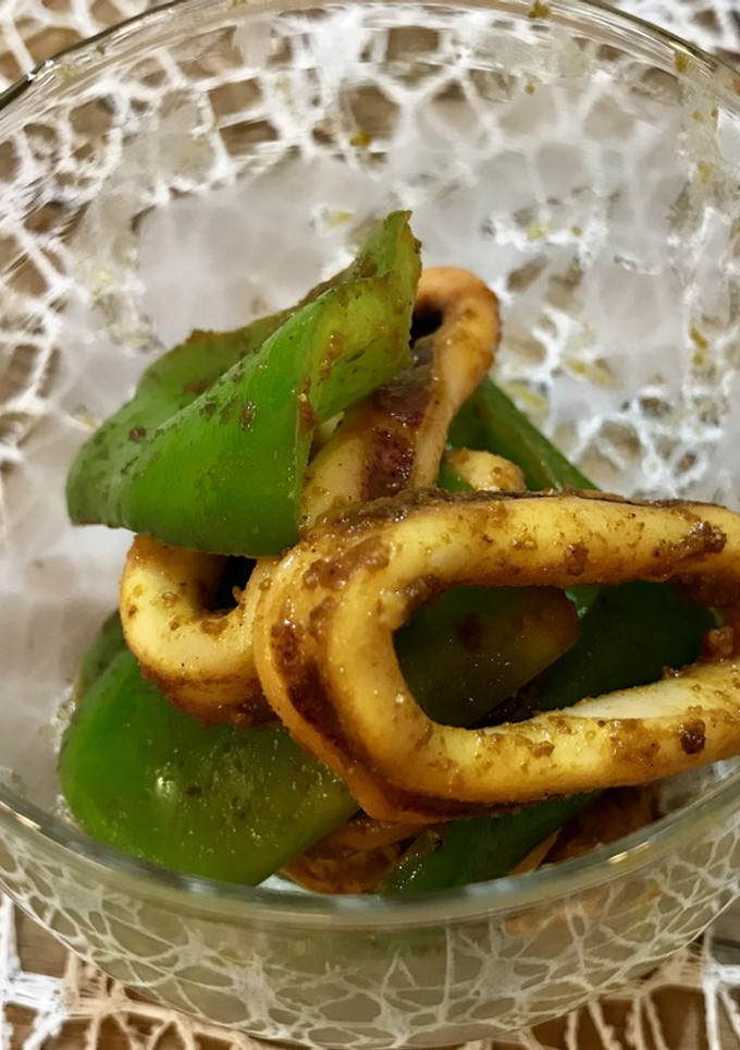 イカと夏野菜 スパイスカレー 炒め-レシピのメイン写真
