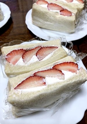 いちごサンド 挟むだけ!-レシピのメイン写真