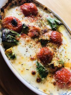 カプレーゼ焼き バケットを添えて-レシピのメイン写真