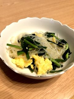 ニラたまごはるさめ3色いため-レシピのメイン写真