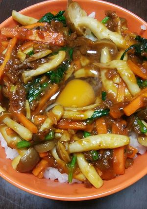 ジャージャー麺のタレで簡単！ビビンバ-レシピのメイン写真