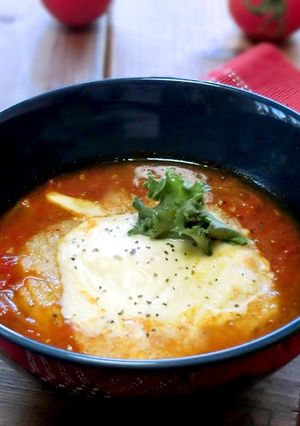 トマトの食べるグラタンスープ-レシピのメイン写真