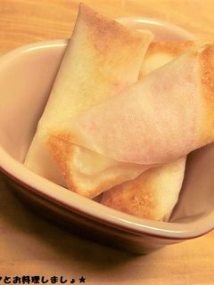 ノンフライで簡単★モッツァレラ春巻き-レシピのメイン写真