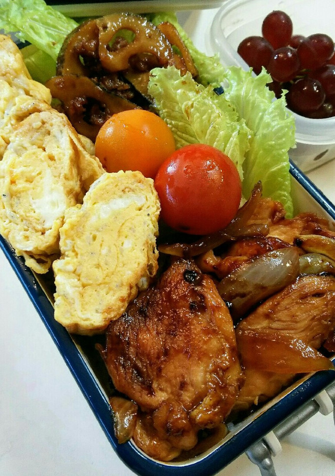 お弁当(6/12) とりむね肉の生姜焼き-レシピのメイン写真
