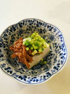 なめたけとネギの冷奴-レシピのメイン写真