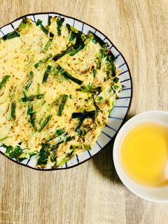 キャベツとニラとツナのチヂミ!-レシピのメイン写真