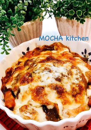 残ったカレーでハンバーグカレードリア-レシピのメイン写真