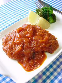 鶏胸肉のカツレツ煮。-レシピのメイン写真