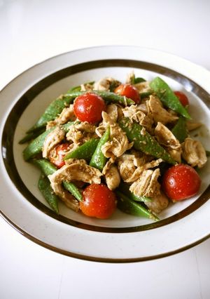 鶏ささみとインゲン豆の胡麻和え♪-レシピのメイン写真