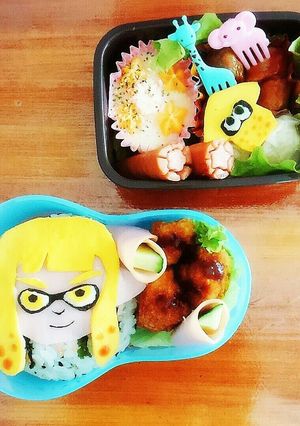 ☆キャラ弁 スプラトゥーン ガール イカ-レシピのメイン写真