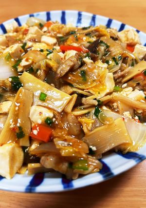 大人の給食☆豚キムチ豆腐-レシピのメイン写真