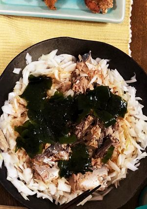 鯖缶玉ねぎワカメサラダ-レシピのメイン写真