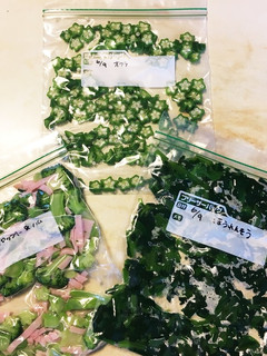 緑の野菜作り置き。冷凍保存。すぐ使える。-レシピのメイン写真