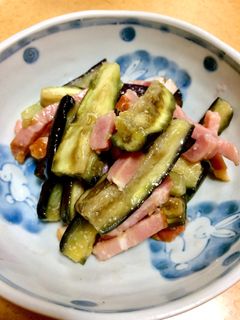 ナスベーコン-レシピのメイン写真