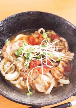 フライパン1つ!豚塩うどん-レシピのメイン写真