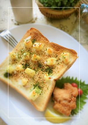 チーズ×胡麻×青海苔の塩＊レモントースト-レシピのメイン写真